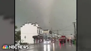 Video shows deadly tornado striking eastern China