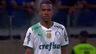 ESTREIA DE ESTEVÃO PELO PROFISSIONAL NO PALMEIRAS | Estevão vs Cruzeiro