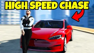 Catching Criminals In HIGHSPEED Chase in GTA 5 RP