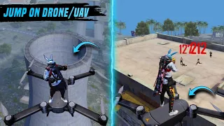 Top 5 New Tricks In Free Fire | Jump on Drone/UAV in Free Fire - Garena Free Fire