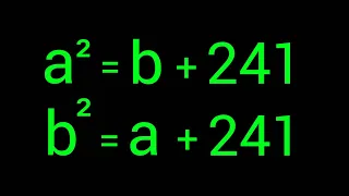 A Nice Algebra Problem | a=? & b=?