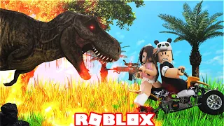 Ceren ile Dinozor Kaçış Oyunu Oynadık !! - Roblox