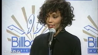 RARE: Whitney Houston Backstage at 1991 Billboard Music Awards