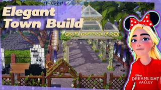 Making an elegant town in Disney Dreamlight Valley!! (Speedbuild)