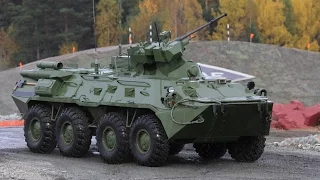 БТР 82 АМ (2А72 30 мм) стрельба на полигоне