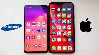 SAMSUNG GALAXY S10E vs IPHONE XR - ЧЕСТНОЕ СРАВНЕНИЕ!