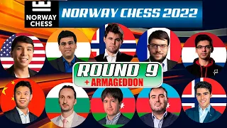 ROUND 9 | Norway Chess  2022 | carlsen, so, anand, giri, topalov, mvl | 10/06/22