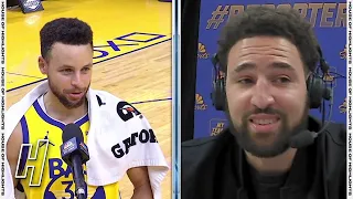 Klay Thompson Funny Interview With Stephen Curry - Pistons vs Warriors | January 30, 2021