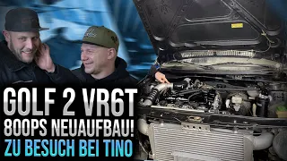 Neuaufbau Golf 2 Vr6 Turbo auf 800ps | zu Besuch bei Tino | Hot-Wheelz