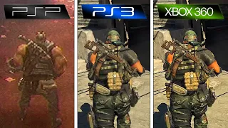 Army of Two The 40th Day (2010) PSP vs PS3 vs XBOX 360 (Graphics Comparison)