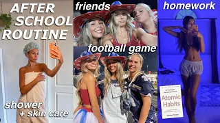 AFTER SCHOOL ROUTINE *VLOG* | self care, football game, friends