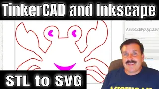 STL to SVG for laser cutting!  Tinkercad & Inkscape in Minutes