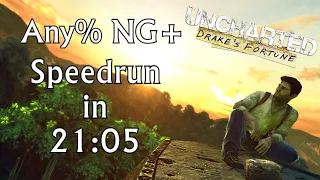 Uncharted: Drake's Fortune Any% NG+ Speedrun in 21:05 (FWR)