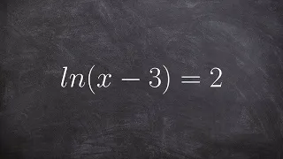 Solving an natural logarithmic equation using properties of logs