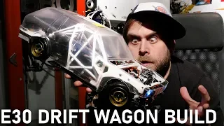 E30 Drift wagon wired up for drifting - MOTOR ESC Giveaway too!