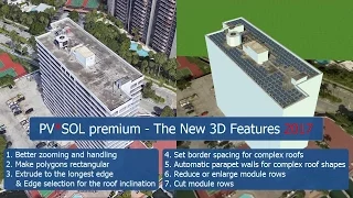 [Tutorial] PV*SOL premium – The New 3D Features 2017 (PV system - Miami USA)