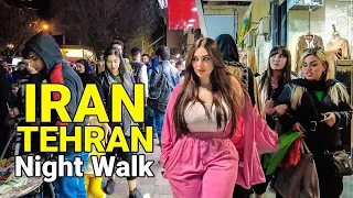 IRAN 2023 - Night Walk In Tehran Before Nowruz Vlog - Sadeghiyeh Tehran ایران