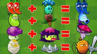 PvZ 2 Discovery - Every Plants EVOLUTION & FUSION in Game