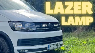 Lazer lamps VW Transporter 4motion grille lights INSTALL. SWAMPER build