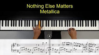 Nothing Else Matters - Metallica - piano tutorial