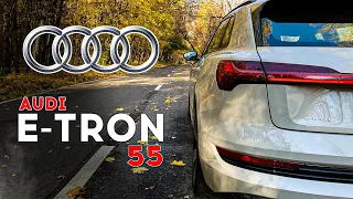 Audi E-tron - на что способны премиальные электроны? Разгон 0 - 100