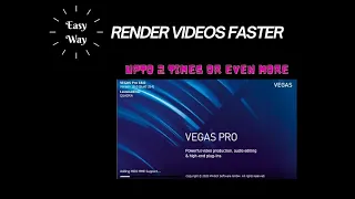 How to Render Your Videos Faster In Sony Vegas Pro - Vegas Pro 18 Tutorial