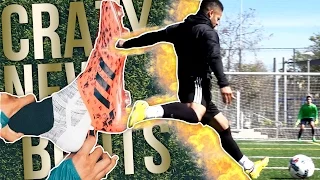 TRYING OUT INSANE NEW GLITCH FOOTBALL BOOTS!
