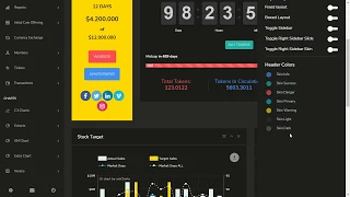 crypto Dashboard 3 and elements - Bootstrap Admin Dashboard Template