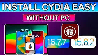 🔥(Without PC) Install Cydia Jailbreak iOS 16.7.7/15.8.2 | PaleRa1n Rootfull Jailbreak No USB Windows