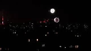 Moscow fireworks on Victory Day