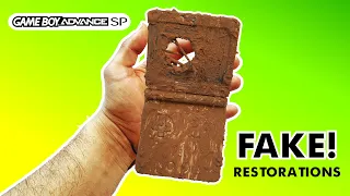 How fake gaming handheld restoration videos are staged