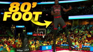 I Put 80 FOOT TACKO FALL In The NBA SLAM DUNK CONTEST and THIS HAPPENED...