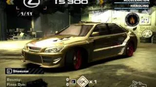My Nfs Most Wanted Career Cars