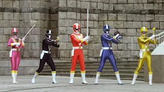 Fiveman All ranger's alone henshin | Super Sentai Content