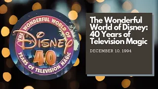 The Wonderful World of Disney: 40 Years of Television Magic - 1995 ABC Special