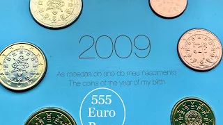 Portugal 2 euro 2009 RARE, 50 20 10 5 2 1 cent, set = €35