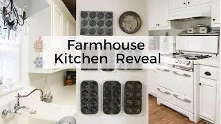 Farmhouse Kitchen Reveal | diy farmhouse kitchen makeover on a budget