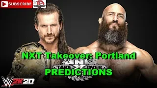 NXT Takeover Portland NXT Championship Adam Cole vs  Tommaso Ciampa Predictions WWE 2K20