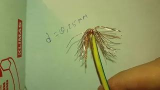 How to measure the cross section of a wire