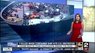 Halethorpe man among 7 killed in ship crash