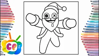 Rainbow Friends Blue Santa coloring page/Roblox Rainbow Friends/Tobu - Memory Lane [NCS Release]