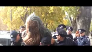 Полиция задержала Чубаку в Одессе  Полная версия. Чубакка Одеса| Star wars Odessa 25.10.2015