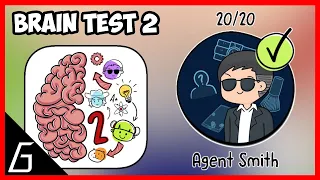 Brain Test 2 Gameplay | Agent Smith All Level (1 - 20) Solution