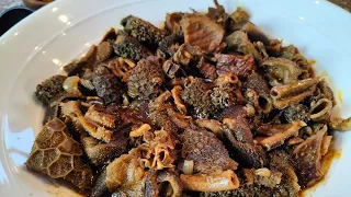 SHEEP TRIPE RECIPE SOUTH AFRICAN | How To Clean and Cook Tripe with Intestines | MOGODU /Matumbo