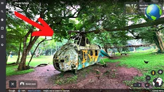 😱 An abandoned helicopter found on Google Earth & Google Maps | Trung Dinh