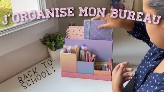 J'organise mon bureau pour la rentrée ! (rangement, tri, décoration murale..) | Back to school ep. 2