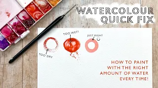 How to Paint Watercolour with the Right Amount of Water Every Time!