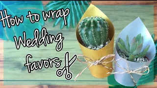 DIY: How to wrap wedding favors | We Create and Grow