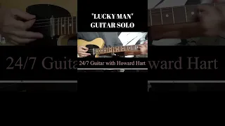 LUCKY MAN GUITAR SOLO  #shortsfeed #shortsvideo #greglake #elp