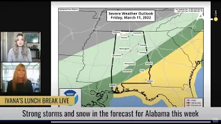 Strong storms and snow are in the forecast for Alabama this week